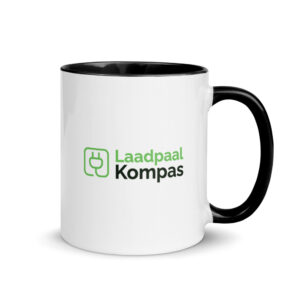 Laadpaal Kompas Mok met gekleurde binnenkant
