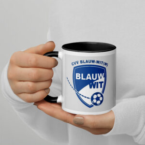 CVVBlauwWitW -  Mok met gekleurde binnenkant