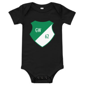 ASVGroenWit62 -  Baby romper met korte mouw