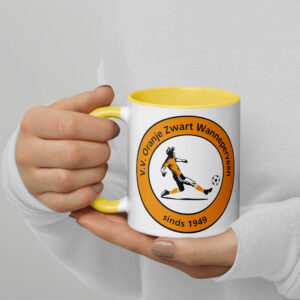 Vvoranjezwart -  Mok met gekleurde binnenkant