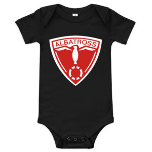 Uvvalbatross - Baby romper met korte mouw