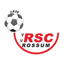 Rood-wit logo van vv RSC Rossum voetbalclub