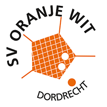Logo sv Oranje Wit Dordrecht met oranje en witte kleuren